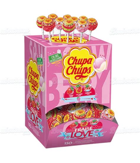 Sucette Chupa Chups Strawberry Love X En Gros Sur Bonbonrama