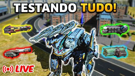 Live Bersagliere Testando Novo Tit No Jogo War Robots Brasil Youtube