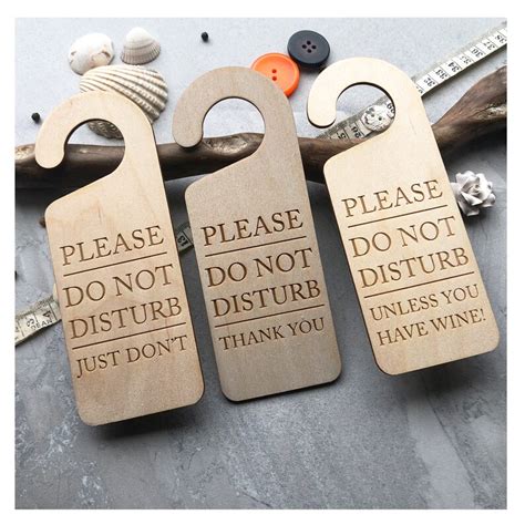 Please Do Not Disturb Wooden Hanging Door Knob Sign Office Etsy