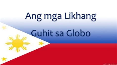 Ang Mga Likhang Guhit Sa Globo Ppt