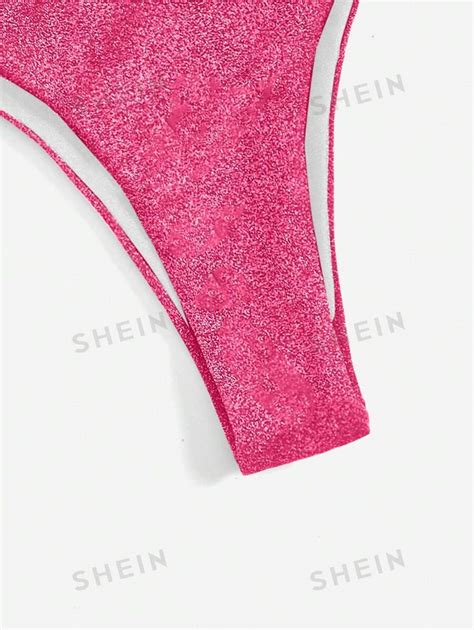 Shein Swim Calcinha De Mai Bikini Brilhante Perfeita Para F Rias