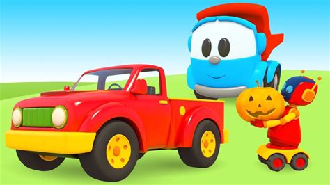 Leo The Truck And Halloween Pumpkins A Halloween Cartoon For Kids Kids