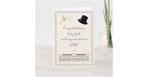 OBE Congratulations Card | Zazzle