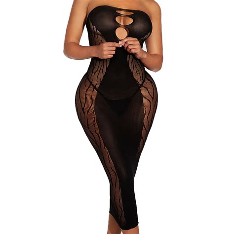 PMVFHDE Strappy Lingerie Backless Cutout Jumpsuit Bodysuit Lace