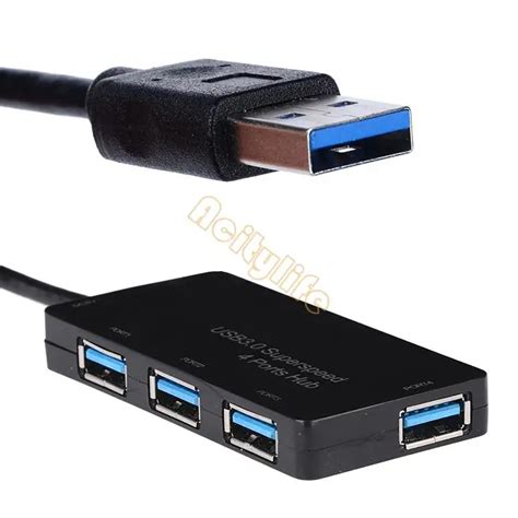 Sr Super High Speed Usb Hub Gbps Ports Splitter Adapter Slim