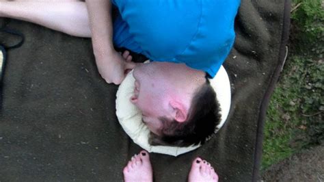 4th Session Again In The Woods Clip 8 Real B Amateur Trampling Clips4sale