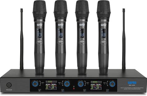 Amazon SGPRO 4 Handheld Wireless Microphone System With 65 UHF