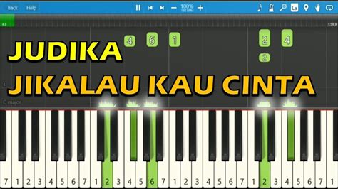 Judika Jikalau Kau Cinta Piano Tutorial Youtube