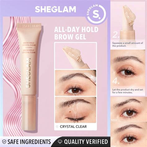 SHEGLAM Brow Breakdown Brow Gel Aesthetic Clean Girl Makeup Look Raised