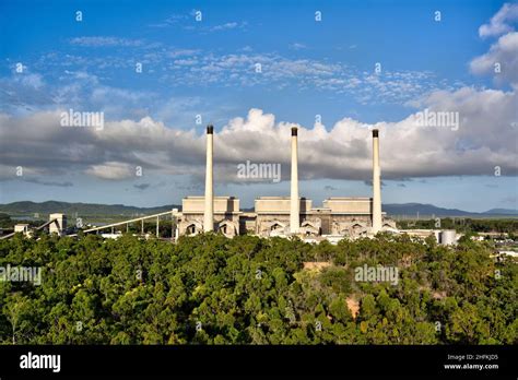 Aerial Of Queenslands Largest Single Coal Fired Power Station In