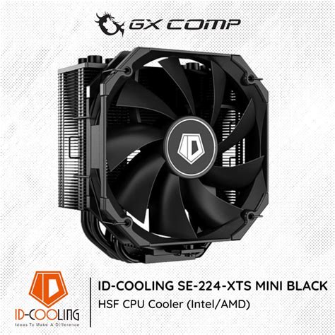 Jual Hsf Id Cooling Se Xts Mini Black Cpu Cooler Intel Amd