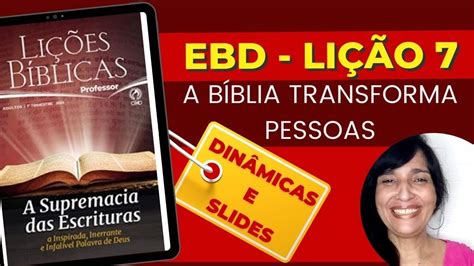 Li O A B Blia Transforma Pessoas Ebd Youtube