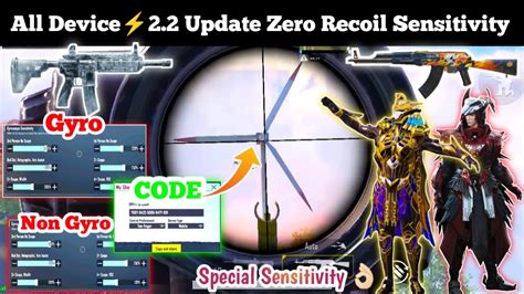 New Update 2 2Zero Recoil Sensitivity Code Gyro Non Gyro Sensitivity