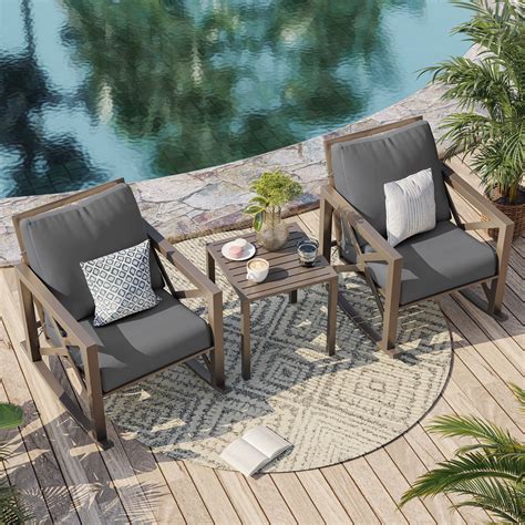 Latitude Run® 3 Piece Outdoor Patio Seating Set & Reviews | Wayfair