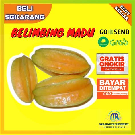 Jual BUAH BELIMBING MADU BELIMBING MANIS SEGAR MURAH BUAH LOKAL 1 KG