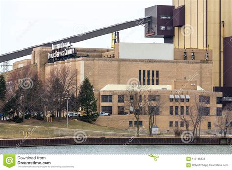 Michigan City Generating Station Cooling Tower The Power Plant Is Coal And Natural Gas Fired