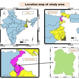 Study area map of Kulik forest, Raiganj, Uttar Dinajpur, West Bengal ...