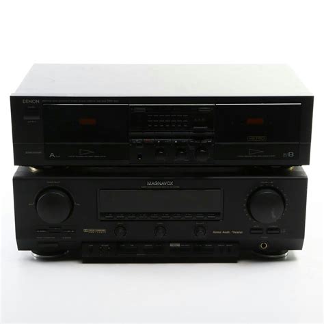 Denon Drw 650 Double Cassette Deck With Magnavox Mx931p Receiver Ebth