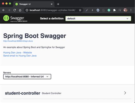 Documenting Your RESTful API With Springfox For Swagger In Spring Boot