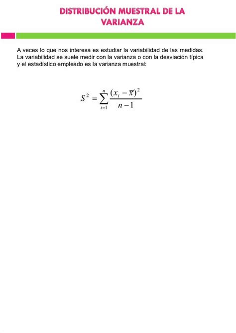 PDF Distribucion Muestral De La Varianza DOKUMEN TIPS