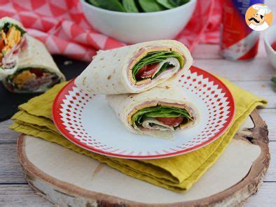 Wraps Jambon Salade Et Fromage Frais Recette Ptitchef