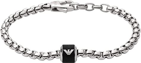 Emporio Armani Bracciale Da Uomo In Acciaio Inossidabile Egs