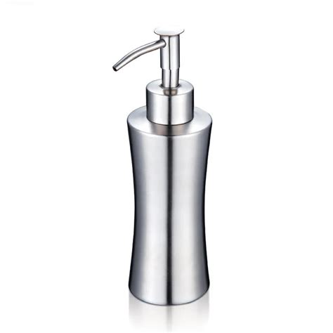 304 Stainless Steel Soap Dispenser Kitchen Bathroom Lotion Pump Silver Luxury Liquid Soap