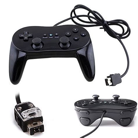 Nintendo Wii Wired Pro Controller Black - Funky Console