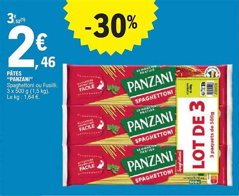 Promo Pâtes panzani chez E Leclerc iCatalogue fr