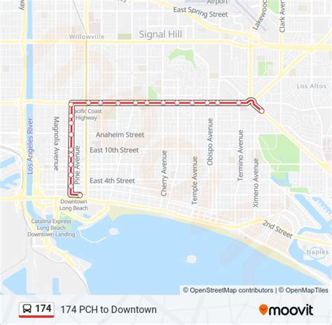 174 Route Schedules Stops And Maps 174 Pch To Downtown Updated