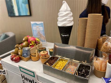 Hewlett Packard Enterprise Ice Cream Social Lyreco Delivers Wellness