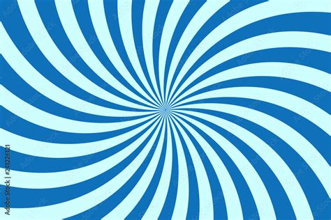 Simple blue background. Spiral stripes in retro pop art style Stock ...