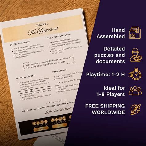Escape the Mysterious Basement – Solve 4 Puzzles in 1-2 Hours
