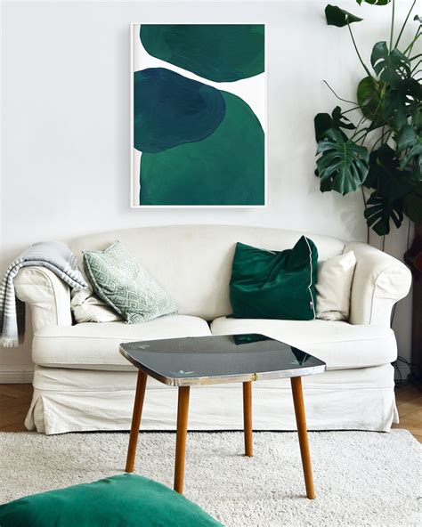 Green Watercolor Painting Abstract Art Print Printable Wall | Etsy