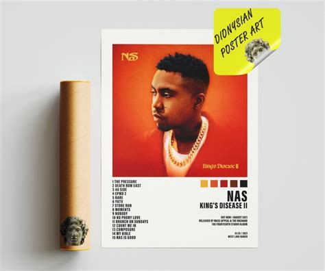 Nas King S Disease Ii Poster Album Cover Poster Etsy