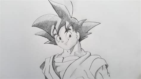 Como Dibujar A Goku Paso A Paso Facil How To Draw Goku Dragon Ball