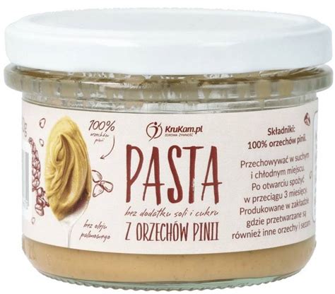 Pasta Z Orzech W Pini Naturalna Mas O Orzechowe Bez Cukru G Keto