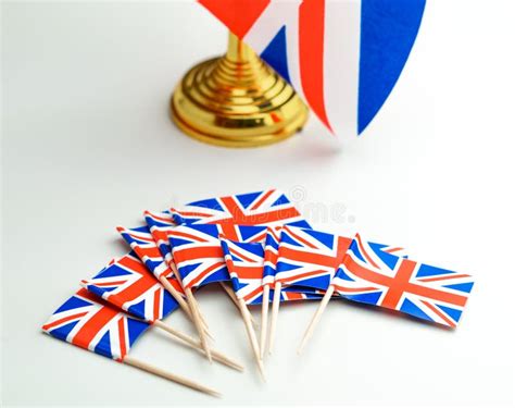 The National Union Jack Flag of Great Britian ,blue and Red Stock Photo ...