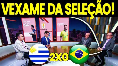 IMPRENSA DEBATE DERROTA DA SELEÇÃO URUGUAI 2 X 0 BRASIL FOI MAIS UM