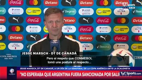 Marsch y su reacción a la sanción de Scaloni Estaba bromeando