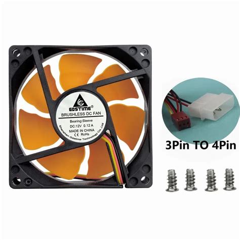 Piece Gdstime Dc Cm Mm X Mm Pin To Pin Cooling Fan V Pc Cpu