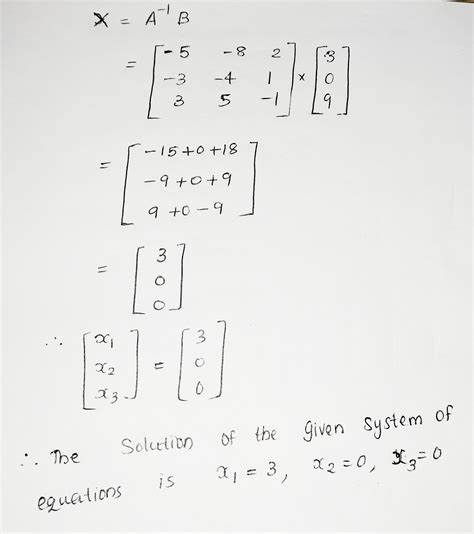 [Solved] Write the given system of equations as a matrix equation and ...