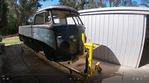 VW Kombi Ute Restoration Bulding The Rotisserie Ep 4 YouTube