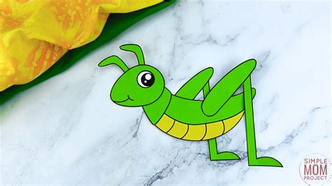 Free Printable Grasshopper Craft Template Simple Mom Project