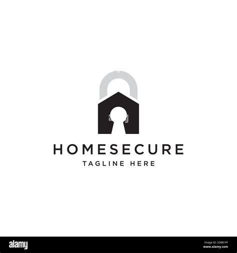 Home Secure Logo Design Symbol Vector Template Stock Vector Image And Art