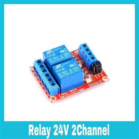 Jual Relay 24v 2 Channel Module High Low Level Trigger Opto Isolation