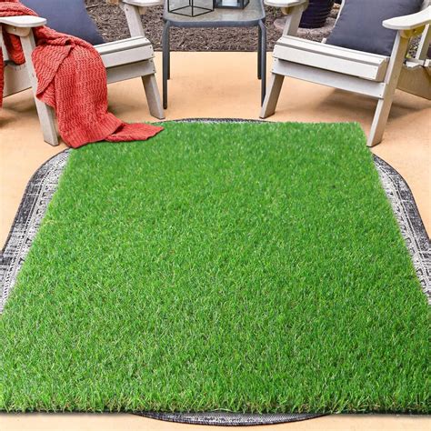 Amazon GLOBREEN 2X6 FT Artificial Turf Grass Runner Rug Thick