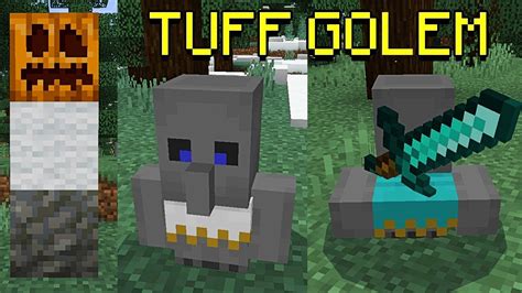 Tuff Golem Minecraft Addon De Nuevo Mob Mcpe Youtube