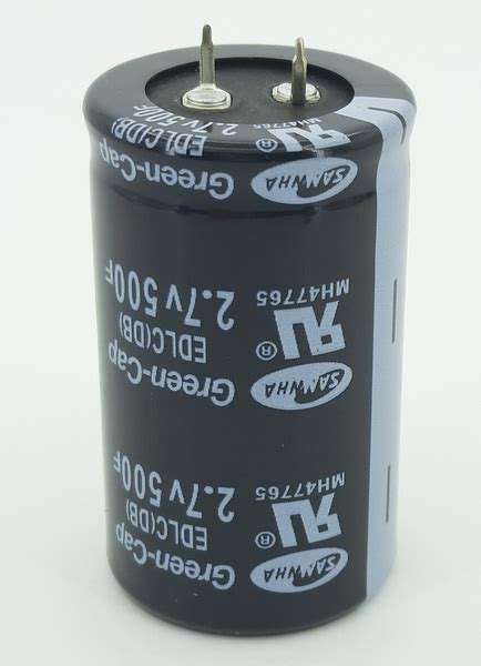 Ионистор (суперконденсатор) 2,7V 500F(фарад), Samwha - купить с ...