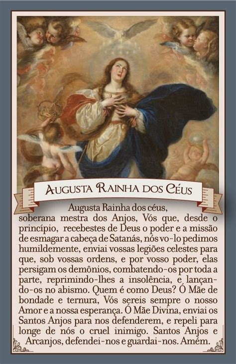 Augusta Rainha do Céu Jesus images Catholic prayers Catholic